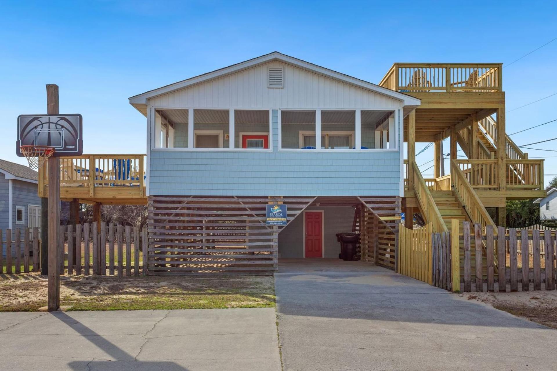 4011 The Dogs House 2 Min Walk To Beach Китти-Хок Экстерьер фото